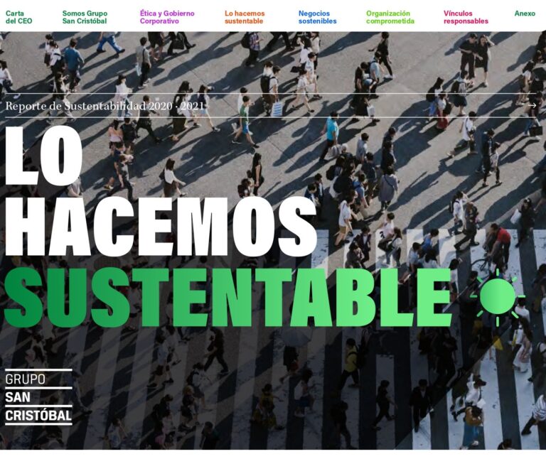 Grupo San Cristóbal presenta su cuarto Reporte de Sustentabilidad