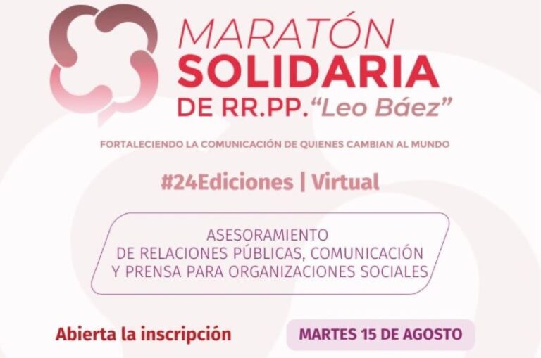 El Consejo Profesional de Relaciones Públicas «larga» una nueva edición de la Maratón Solidaria